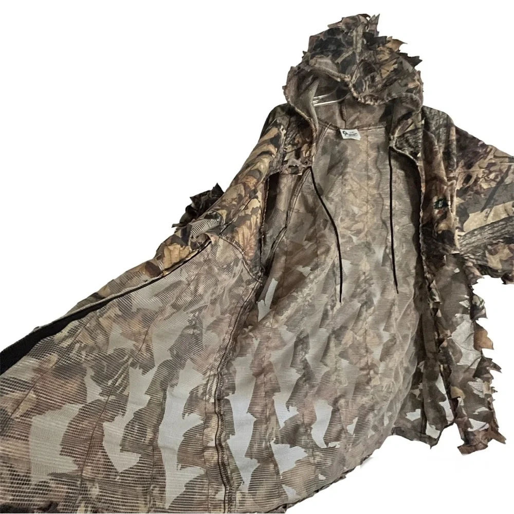 Ghillie Vintage 3D-Leaf Netted Camo Hooded Jacket by Mirage Wear Perfect